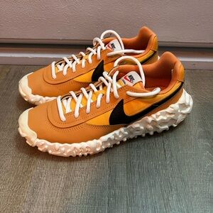 Nike OverBreak - Vibrant Orange Sneakers with Black Logo